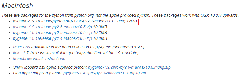 Pygame download python 3.7